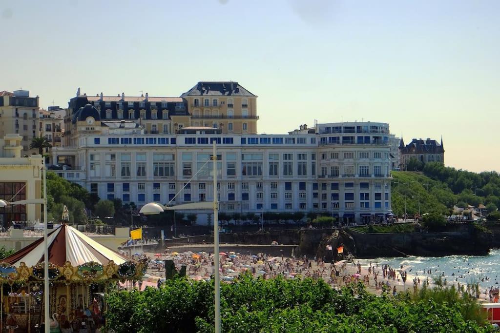 Appartement Le Sahel - Vue Imprenable Sur L'Ocean Біарріц Екстер'єр фото
